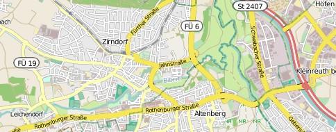 Dann durch Zirndorf über die Schwabacher und Fürther Straße (ggf.