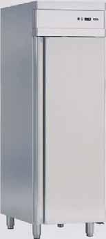 Cool CNS Kühl- und Tiefkühlschränke KU 660, steckerfertiger Umluft-Gewerbekühlschrank; alle Sichtseiten innen und außen aus CNS; verdampferfreier Innenraum; FKW- und