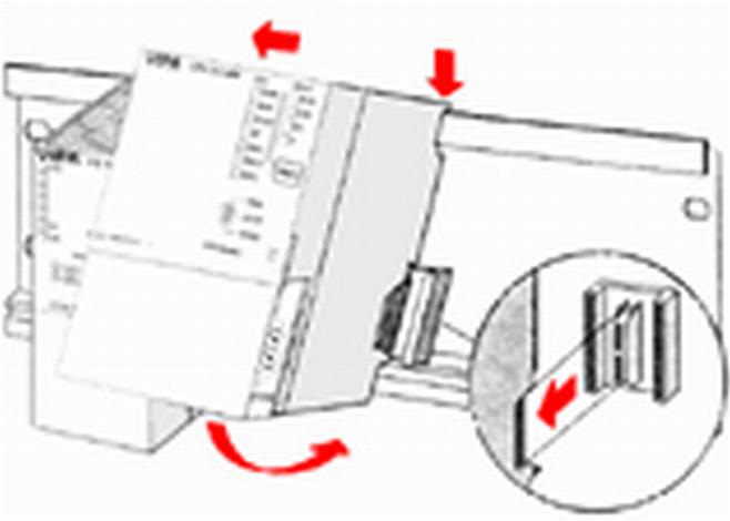 Verschrauben Sie die Profilschiene mit dem Untergrund (Schraubengröße: M6) so, dass mindestens 65mm Raum oberhalb und 40mm unterhalb der Profilschiene bleibt. 2.