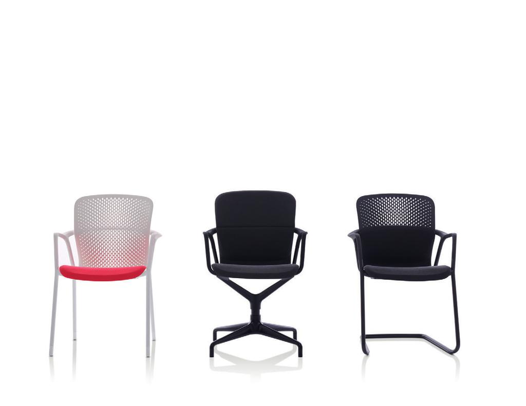 Umfängt Ihren Körper mit 10 Grad Beweglichkeit für mehr Komfort Keyn Chair Group Design von forpeople Meetings sind aus dem Büroalltag nicht wegzudenken.