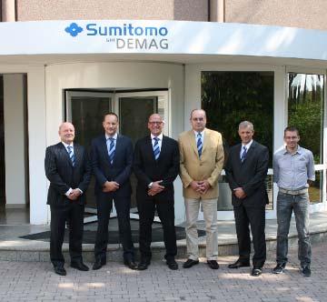 <SDG_Thiele&Kor> COO Shaun Dean, Sumitomo (SHI) Demag, Jan Eiko Kor und Riekus Thiele, beide Thiele & Kor und Rolf, Zimmermann,