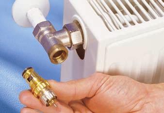 Thermostatköpfe gegen moderne Fühlerelemente Einbau von programmierbaren Thermostaten oder funkgesteuerten Regelungssystemen für