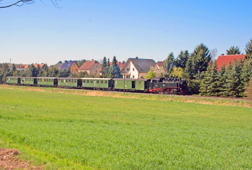 Zurück in die Zeit der Deutschen Reichsbahn hieß es Mitte April auf der Lößnitzgrundbahn und der Fichtelbergbahn. Vom 18. bis 24.