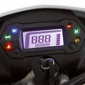 LED-Blinker, Alufußrasten, LCD-Tachometer,.