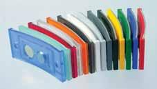 000 Stück sind auch Sonderfarben möglich, Ausführung mit Sichtscheibe aus Acryl und Einzelpapiereinleger Format: 68 x 22 mm (B x H), mit Nadel; VE: 50 Stück 44.0025.