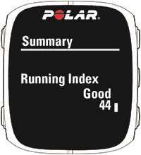 Dein Running Index wird während jeder Trainingseinheit berechnet, in der die Herzfrequenz und die GPS-Funktion eingeschaltet oder der Laufsensor verwendet wird, sofern folgende Voraussetzungen
