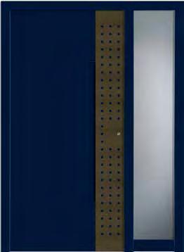 M-482 nf M-482 Designapplikation Lochdesign in Edelstahloptik außen, Ansicht A n Griff ZAE 165, 1400 mm PG 13 nf M-482 Designapplikation Lochdesign außen, Ansicht A n Farbe Stahlblau Feinstruktur