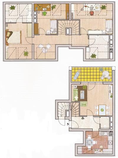 BELLEGARDEGASSE TOP 10 1220 WIEN Wunderschöne Dachgeschoß-Maisonetten-Wohnung mit einer Gesamtfläche von 111 m². Im 1.