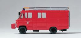 Feuerwehr Frankfurt. Fertigmodell Fire squad tender LF 16. MB 1222 AF.