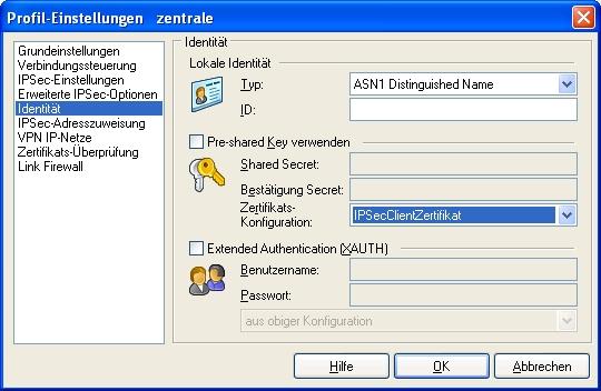 6 Sicherheit - Zertifikatsbasierte VPN IPSec mit optionaler KOBIL SecOVID One-Time-Passwort Abfrage Abb.