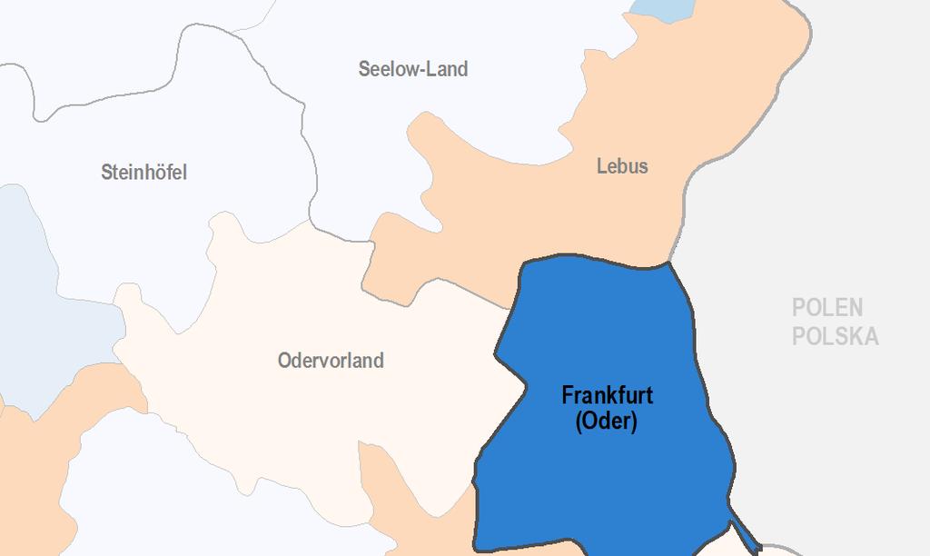 2 Bevölkerung 2.1 Einwohnerstruktur Einwohnerzahl: mit über 58.000 EW viertgrößte Stadt des Landes Brandenburg Bevölkerungsdichte mit ca.