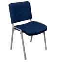 Gestell chrom / frame chrome Sitzfläche Polster / upholstered seat Farbe / colour: blau / blue grau