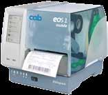 Der EOS1 ist der Kompakte für wenig Platz auf der Arbeitsfläche, der EOS4 kann Etikettenrollen bis Durchmesser 203 mm aufnehmen.