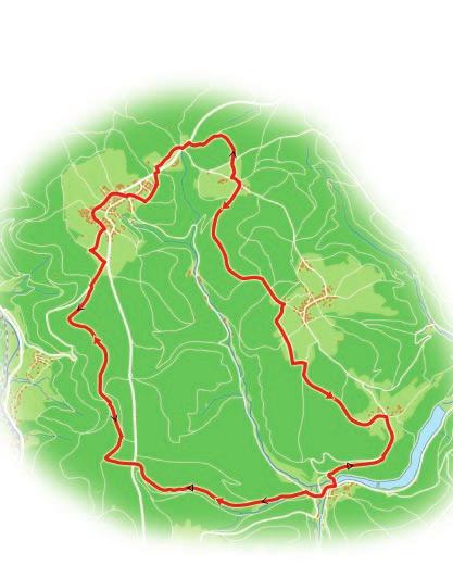 Seewald-Besenfeld 14 Nagoldtal-Tour Aussichtsreiche Tour über Eisenbach und Göttelfingen zur Nagoldtalsperre und entlang des Bärnbachs zum Mittelweg.