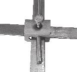 Schraube M10, Rundleiter + 10 mm Flachleiter bis 30 mm, für T-, Kreuz- und Paralellverbindungen