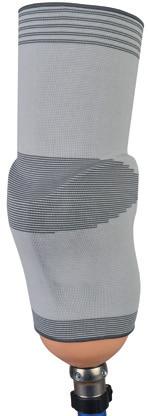 BK-Suspender Gestrickte Unterschenkelprothesen-Haltebandage fixiert zusätzlich die Unterschenkelprothese am Bein und verhindert dadurch ein Abrutschen der Prothese vom Beinstumpf unterstützt die