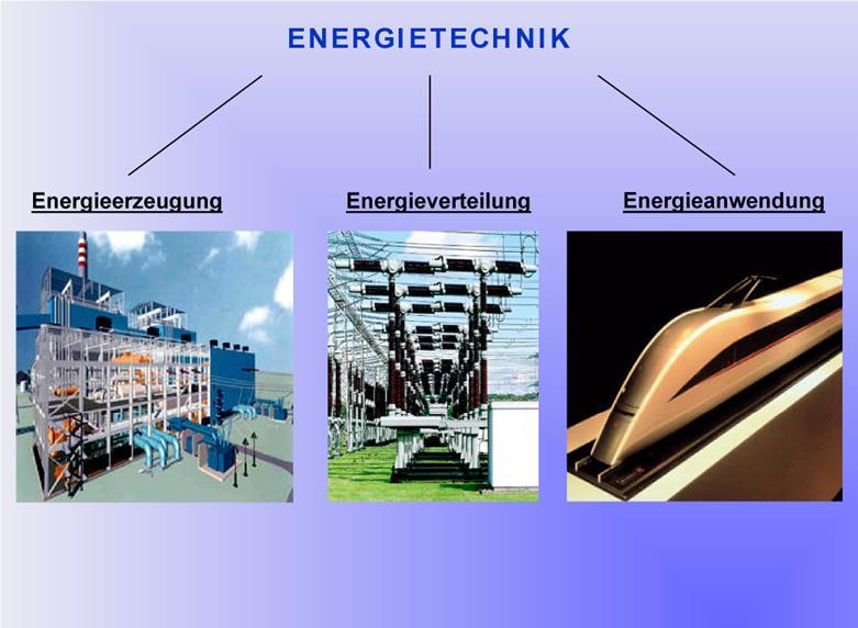 Die Elektrische Energietechnik ist das Fachgebiet innerhalb der Elektrotechnik, das sich mit Stromerzeugung,