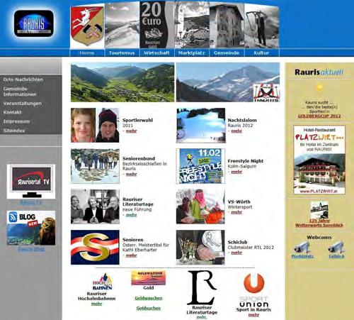 Marktgemeinde Berichte Info Februar 2012 Die Homepage der Gemeinde wurde überarbeitet In der Gestaltung, der Struktur und den Inhalten.