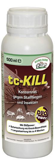 Aufwandsmenge bei allen Verfahren: 250 g HokoEX pro 10 m² Fliegenbrutfläche Wirkstoff: Cyromazin Streuverfahren: trocken breitwürfig streuen.