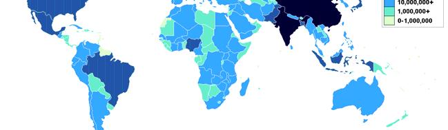 Weltbevölkerung - Verteilung Abb: