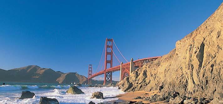 Das Wahrzeichen von San Francisco: die Golden Gate Bridge 390 Santa Monica 392 Santa Rosa 394 Sausalito 396 Sequoia & Kings Canyon National Parks 402 Infografik: Die Riesen unter den Bäumen 404