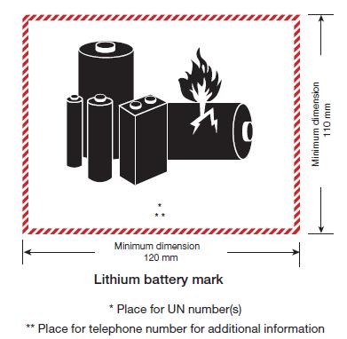 teries. Where the lithium cells or batteries are contained in, or packed with, equipment, the UN number preceded by the letters UN, i.e. UN 3091 or UN 3481 as appropriate shall be indicated.