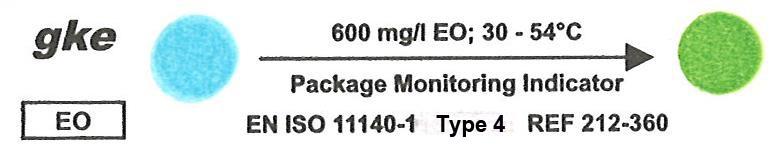 INDIKATOREN FÜR EO-PROZESSE 2. Chemische Indikatoren (Ethylenoxid-Sterilisationsprozesse) 2.1. Prüfkörper aus Edelstahl zur Überwachung der Ethylenoxid (EO) Durchdringung in jeder Charge.