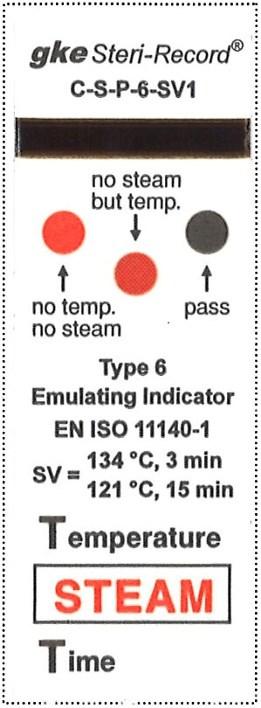 PAKETÜBERWACHUNG 1.3.3. Typ 5 Integrierende Indikatoren mit Beschriftungsmöglichkeit, selbstklebend (Standard Pass-Fail-Fenster) 211-235 500 211-230 1.