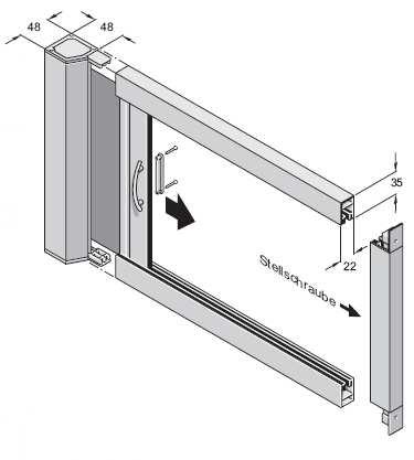 Bedienung: seitlich, mit Speed-Reduzierer Profilgrößen: Rollokasten: 4,8 cm x 4,8 cm Führungsschienen: 3,5 cm breit x 2,2 cm tief Montagehinweise Insektenschutz-Rollo Typ 2 und Typ 3 Typ 2: einteilig