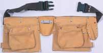 2) Strong leather for hard conditions (i.e. construction). 3) Textile tool bags are lightweight designed for flexible jobs (craftsmen s work).
