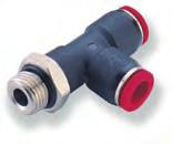 PNUFIT - SHNLLSTKVRINDUNN Metrisch Ø 4 mm, außen T-Verschraubung drehbar R rohr Typ außen (ØA) ewinde () 07048 4 R/8 37,5 24,5 8 0 070428 4 R/4 37,5 2,5 0 4 070438 4 R3/8 37,5 27,5 7 0708 R/8 4 2,5 8