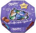 810661 Milka Dein Wunsch-Stern aus zarter Milka Alpenmilch-Schokolade, gefüllt mit Luftschokolade und