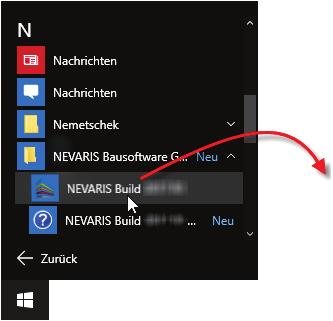 NEVARIS Icon auf dem Desktop ablegen Bei der ClickOnce-Installation wird das NEVARIS Icon nicht automatisch auf dem Desktop platziert.