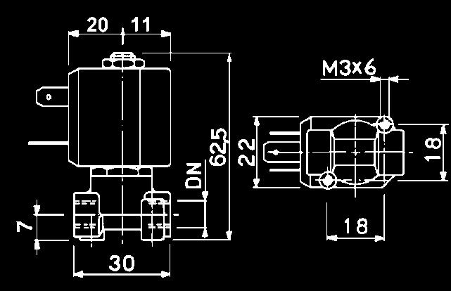 G 1/8 G1/4 (G1/8 lieferbar) Gerätesteckdosen hierfür finden Sie auf Seite 234/235 AC/ Wechselspannung generell 50/60 Hz G 1/8 Mit Handnotbetätigung lieferbar Außendurchmesser G 1/8 Nennweite 1,7mm 3