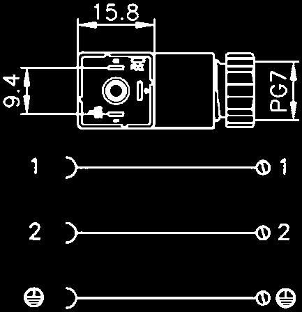 Typ Farbe 444/25201 GSD-M13-PG7-8,0 schwarz mit angegebenen Schaltungen lieferbar Mit metrischem