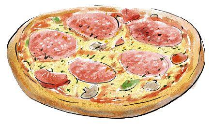 Pizza Margherita......... 7,80 Pizza mit Schinken......... 8,60 Pizza mit Salami.