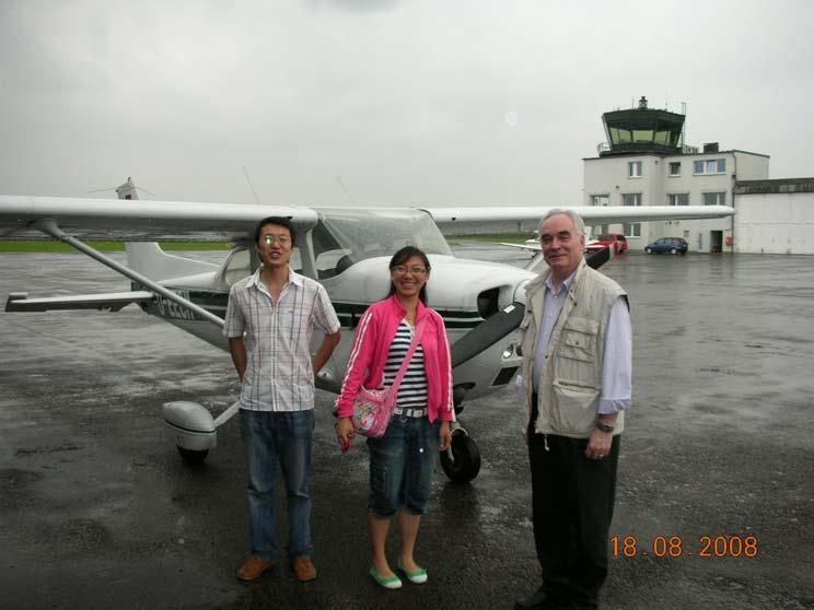 Flug über das Ruhrgebiet Guo Yang Caninenberg Herr Yan, Herr Guo, Frau Yang, Prof.