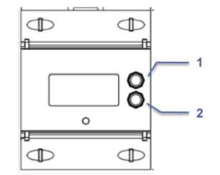 Anschlussdiagramm / Wiring Diagram Das Zählergehäuse ist für die Montage auf Hutschiene gemäß IEC 60715 geeignet.
