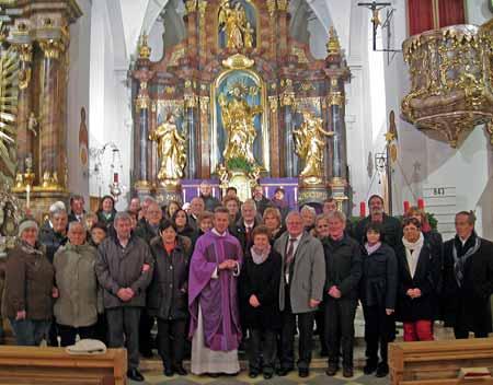 Musikalisch umrahmt wurde der Gottesdienst vom Kirchenchor Voldöpp.