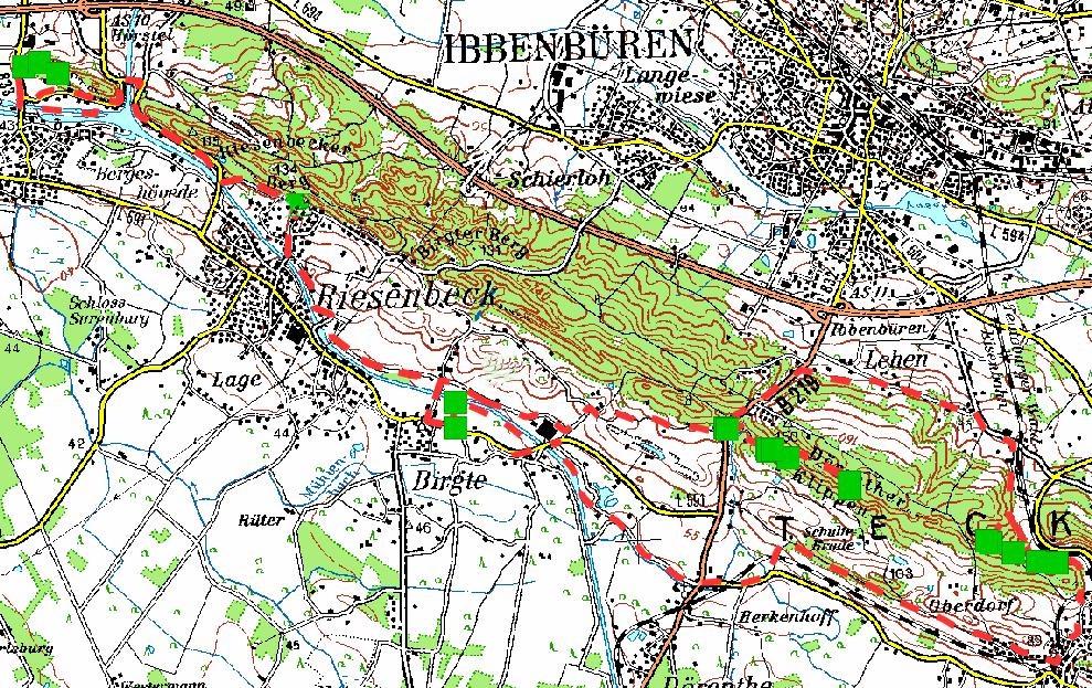 Beschreibung Routenverlauf: Dörenther Klettertouren Radfahren & Klettern als ein Gesamterlebnis - das ist das Ziel dieser beiden Routen rund um die Dörenther Klippen.