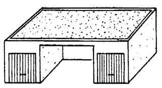 Beispiel 5 kleine Gebäudeeingangsüberdachungen < 2 m Tiefe werden