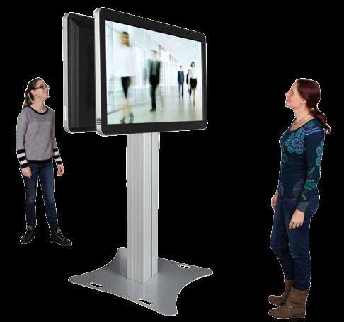 CONEN MOUNTS Not height adjustable systems for (interactive) displays Free-standing system for hanging up 2