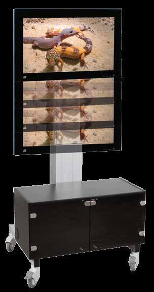 CONEN MOUNTS TV cabinets for (interactive) displays The ScreenCart Electric with