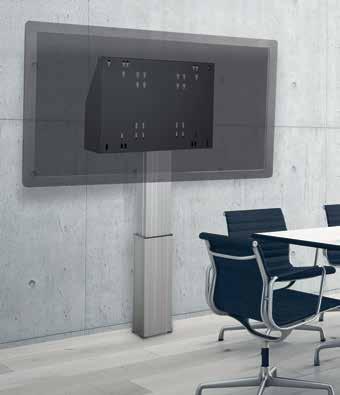CONEN MOUNTS Height adjustment systems for (interactive) displays Electrically height adjustable systems for wall mounting stroke 4 floor leveling feet Frame for all 42" 70" displays Distance to wall