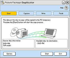 Kopieren einer DVD 1 Legen Sie die Ausgangs-DVD in die DVD-Handycam ein, schließen Sie sie dann mit Hilfe eines USB-Kabels an einen Computer an.
