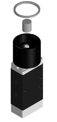 Mechanisch betätigte Ventile Typ 8 Ventile für Tasten Mechanically Actuated Valves Type 8 /2-Way Steelspool-Valves Valves for Control Panel Actuators "Ventile für Tasten" sind mit Verbindungsstück