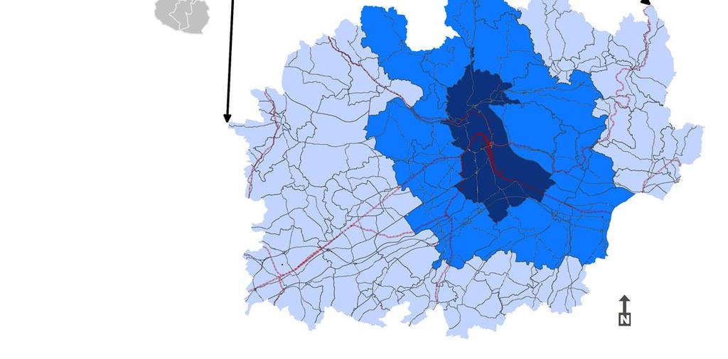 000 Arbeitsplätze (48% der Arbeitsplätze von OÖ) 50% des Verkehrsaufkommens von OÖ