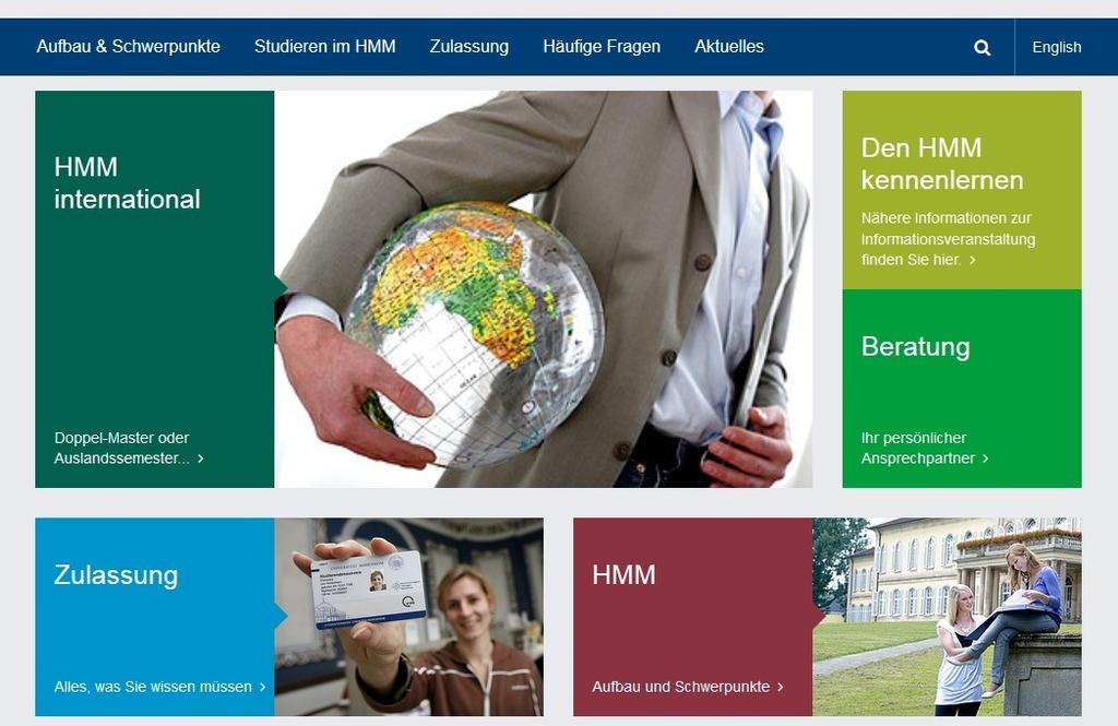 Website des HMM Alle Informationen zum Hohenheimer