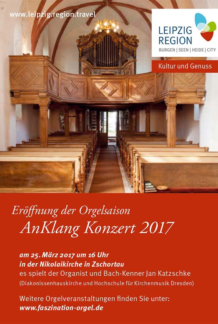 6 Konzerte & Kultur Franns von Promnitz (Foto: Anja Wagner) KONZERTE IN ZSCHORTAU Highlights an der Scheibe-Orgel Johann Sebastian Bach hat 1746 die Scheibe-Orgel in Zschortau abgenommen.