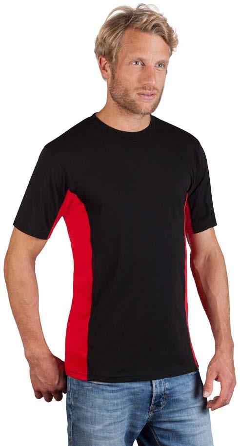 3580 Unisex Function Contrast-T Unisex T-Shirt, Seiteneinsatz in Kontrastfarbe, Mischgewebe, Single Jersey.